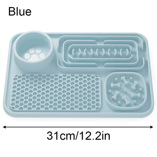 Licking Mat Slow Feeder for Dogs and Cats Premium Lick Pad with Suction Cups for Dog Relief Anxiety Feeder Dog Pet Supplies